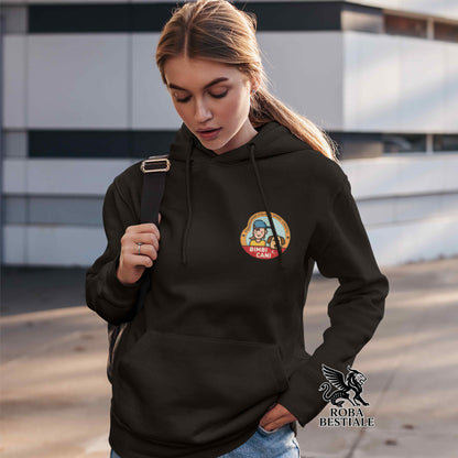 Felpa BIMBI e CANI - NON felpata - Con Cappuccio e Tasconi, Uomo e Donna - dalla XS alla 5XL