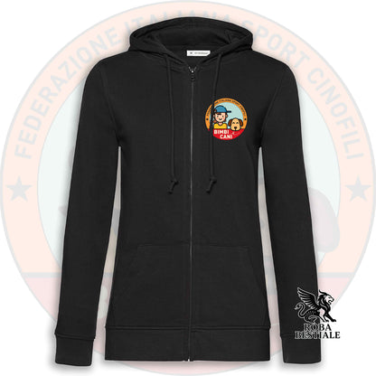 Felpa BIMBI e CANI - NON Felpata - Con Cappuccio e Full Zip, Uomo o Donna - dalla XS alla 3XL