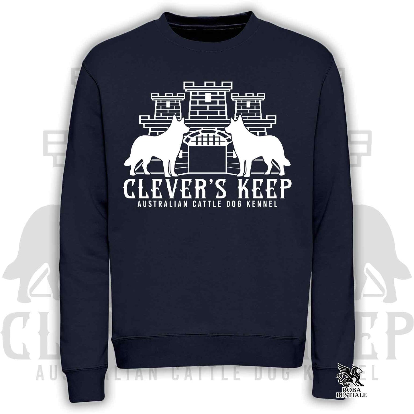 CLEVER'S KEEP Sweatshirt - WHITE print - Crewneck, Unisex, in many colors! - from XS to 3XL