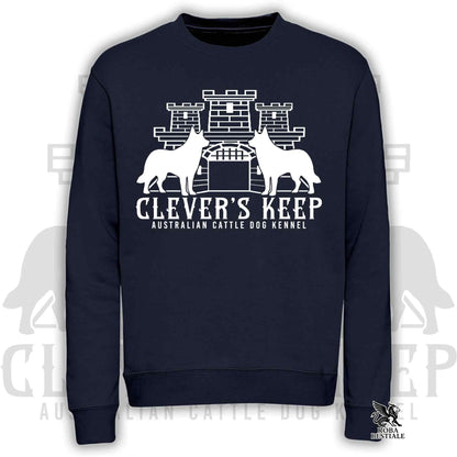 CLEVER'S KEEP Sweatshirt - WHITE print - Crewneck, Unisex, in many colors! - from XS to 3XL