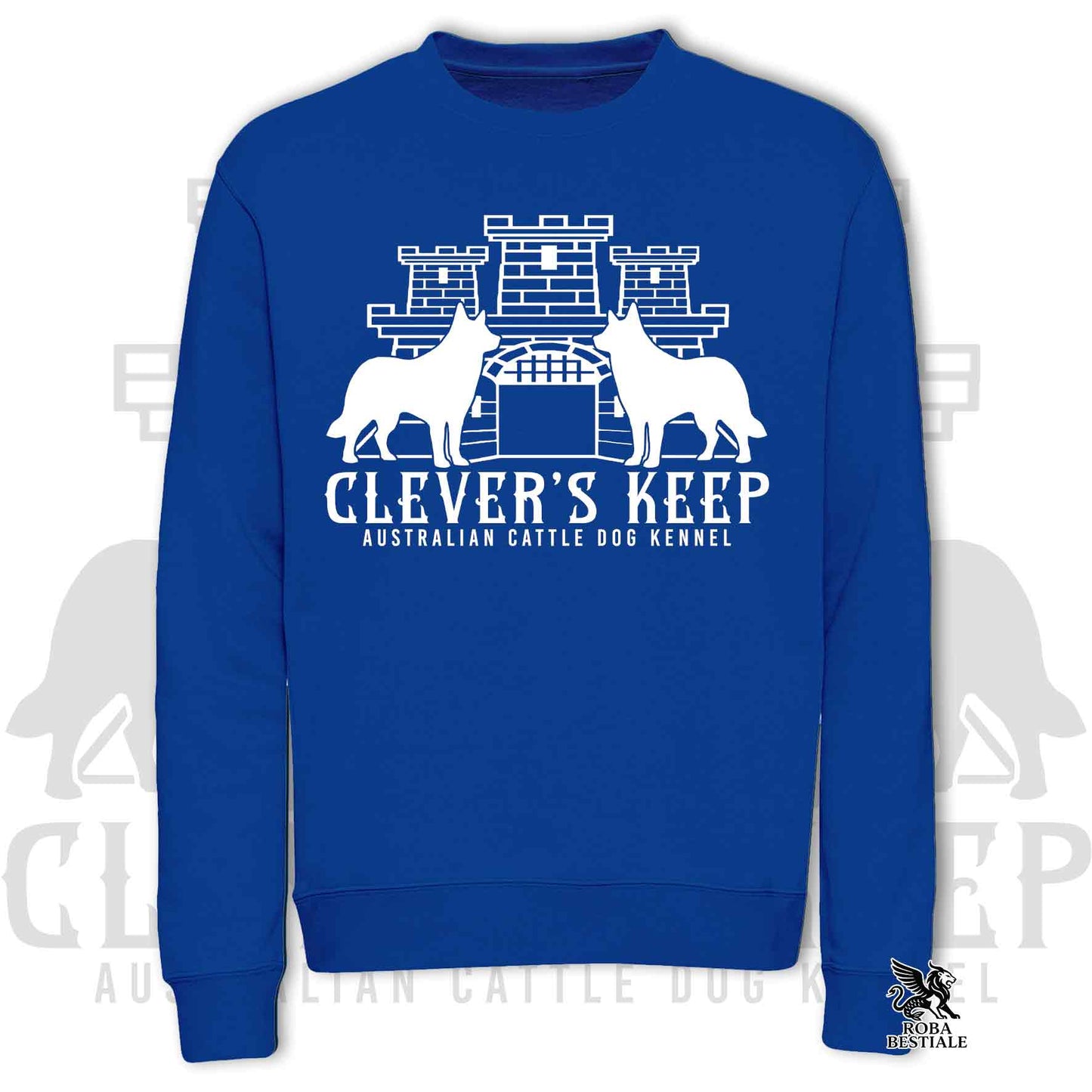 CLEVER'S KEEP Sweatshirt - WHITE print - Crewneck, Unisex, in many colors! - from XS to 3XL
