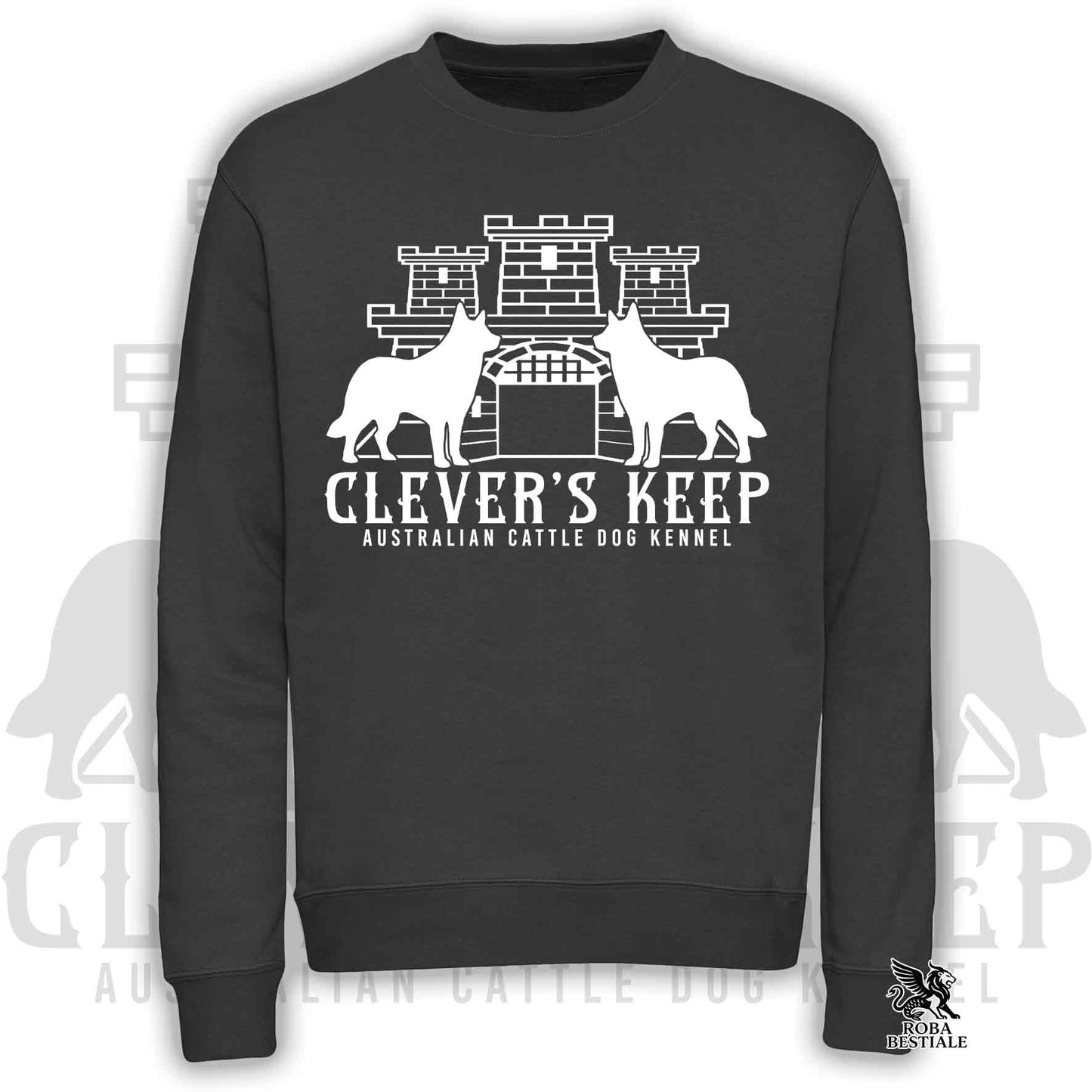 CLEVER'S KEEP Sweatshirt - WHITE print - Crewneck, Unisex, in many colors! - from XS to 3XL