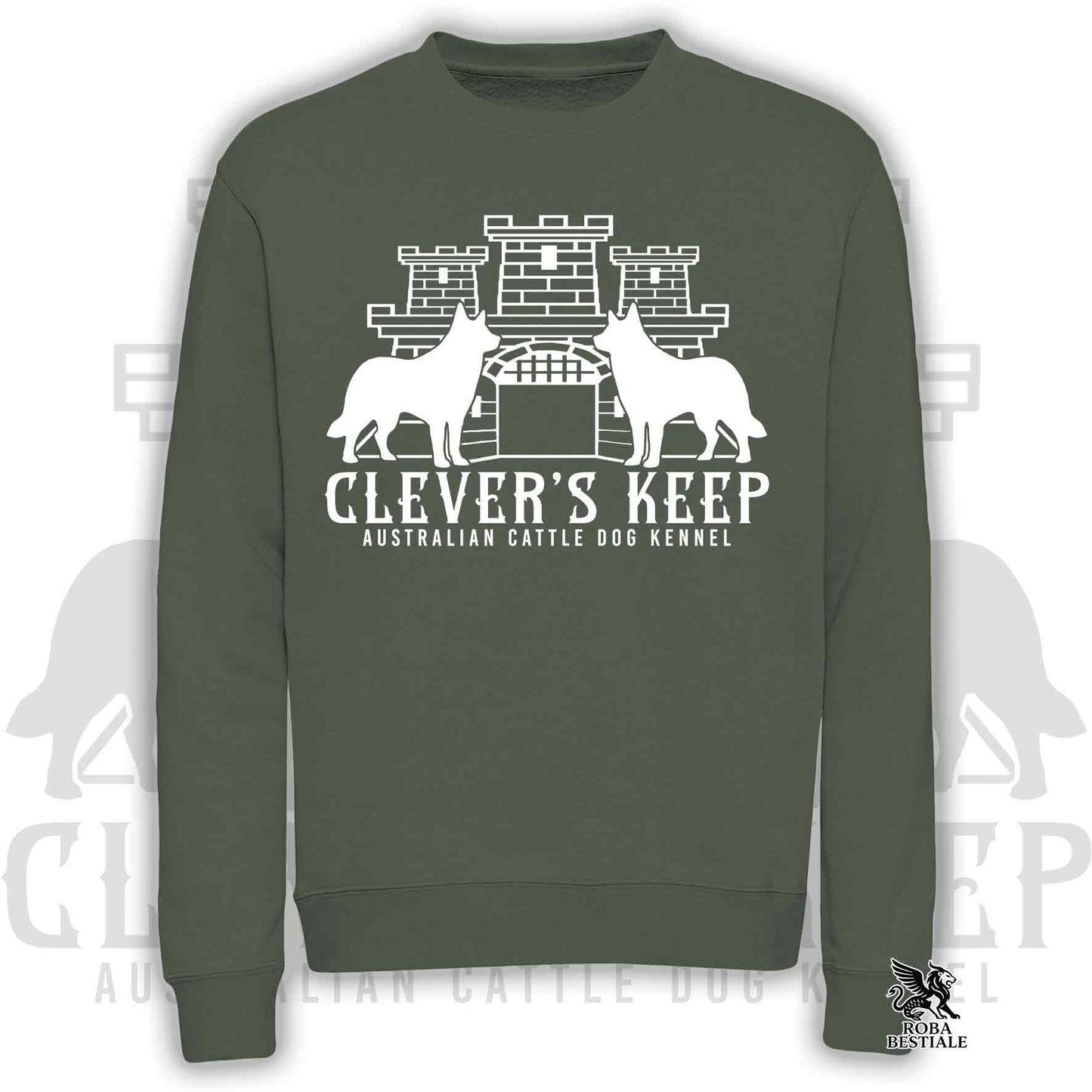 CLEVER'S KEEP Sweatshirt - WHITE print - Crewneck, Unisex, in many colors! - from XS to 3XL