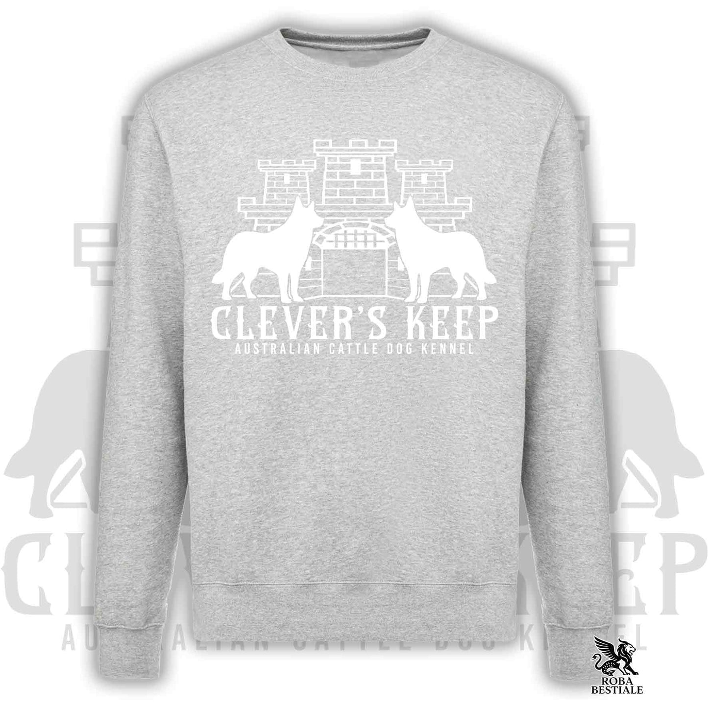 CLEVER'S KEEP Sweatshirt - WHITE print - Crewneck, Unisex, in many colors! - from XS to 3XL