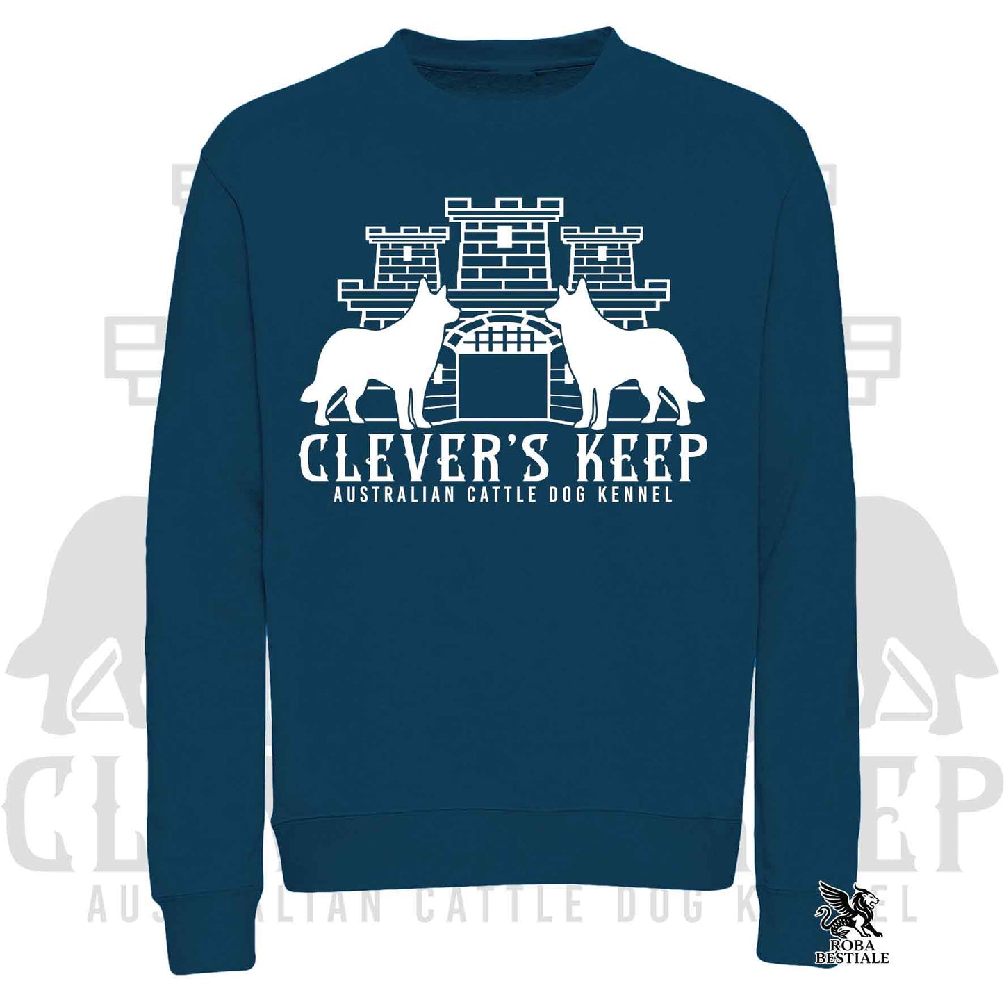 CLEVER'S KEEP Sweatshirt - WHITE print - Crewneck, Unisex, in many colors! - from XS to 3XL