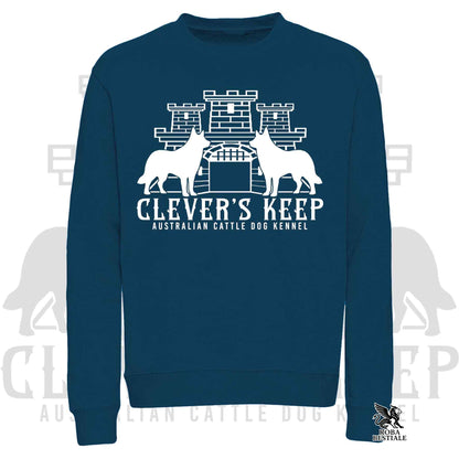 CLEVER'S KEEP Sweatshirt - WHITE print - Crewneck, Unisex, in many colors! - from XS to 3XL