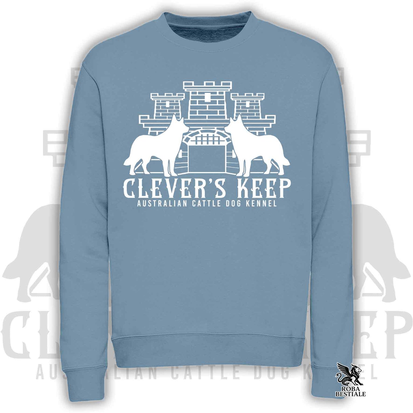 CLEVER'S KEEP Sweatshirt - WHITE print - Crewneck, Unisex, in many colors! - from XS to 3XL