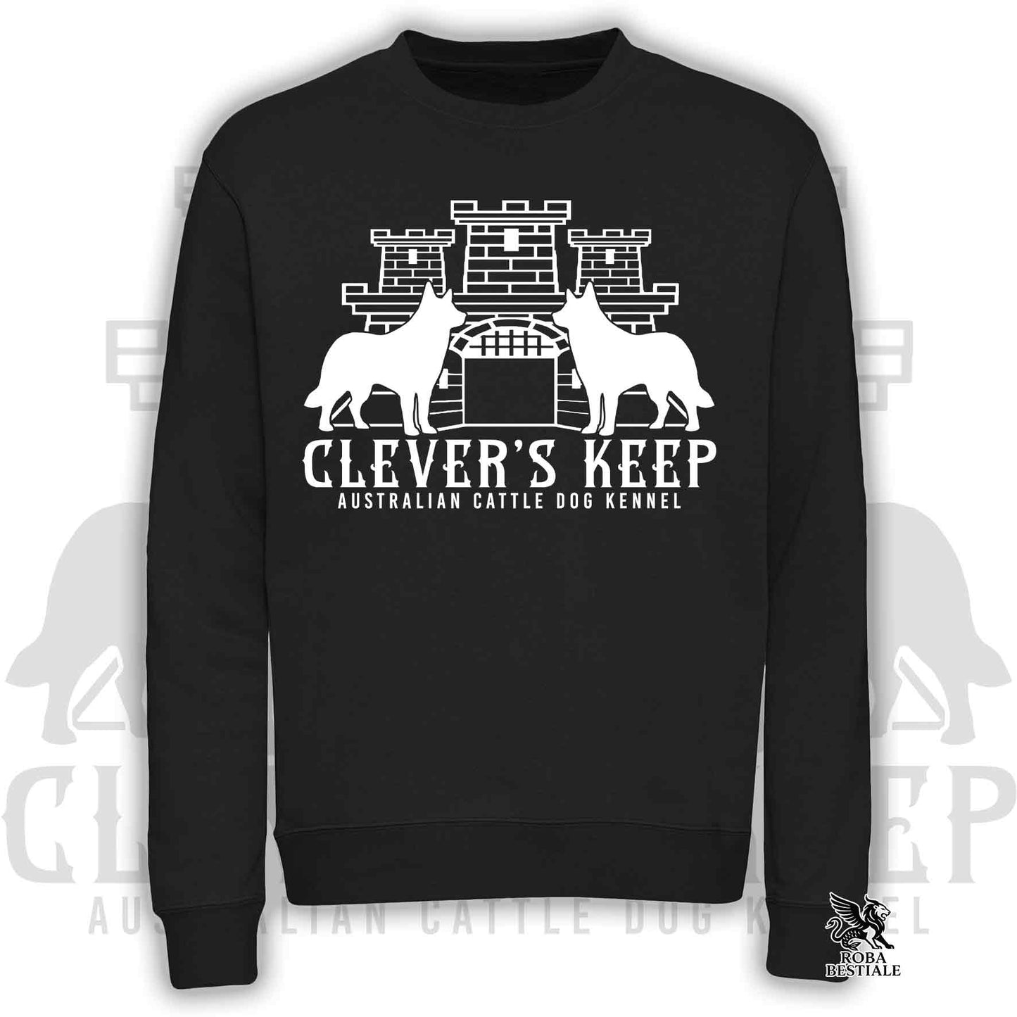 CLEVER'S KEEP Sweatshirt - WHITE print - Crewneck, Unisex, in many colors! - from XS to 3XL