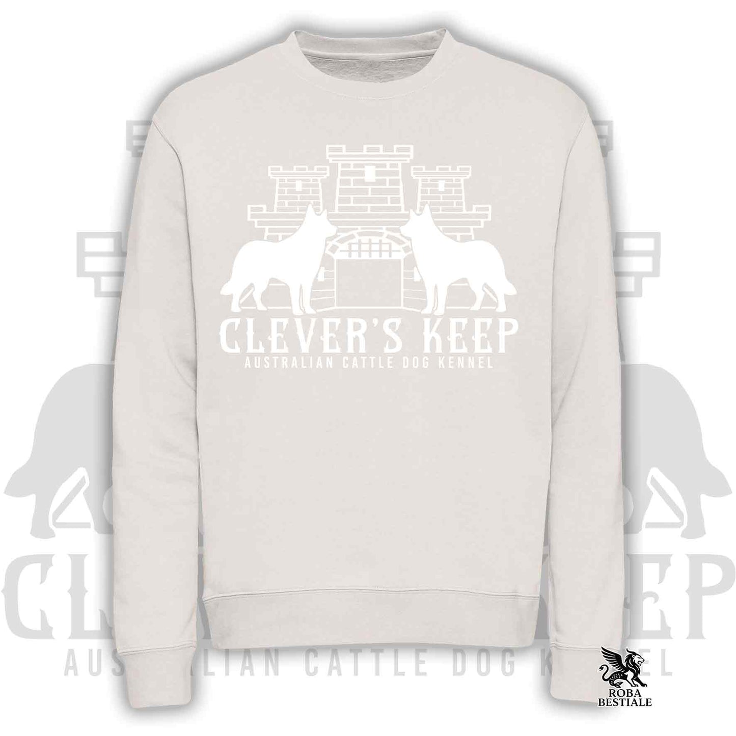 CLEVER'S KEEP Sweatshirt - WHITE print - Crewneck, Unisex, in many colors! - from XS to 3XL