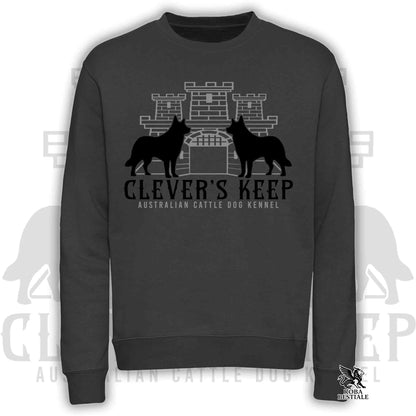CLEVER'S KEEP Sweatshirt - BLACK print - Crew neck, Unisex, in many colors! - from XS to 3XL