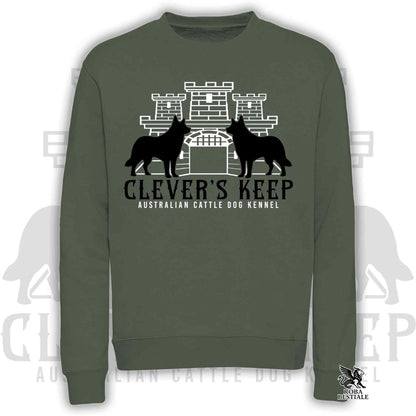 CLEVER'S KEEP Sweatshirt - BLACK print - Crew neck, Unisex, in many colors! - from XS to 3XL