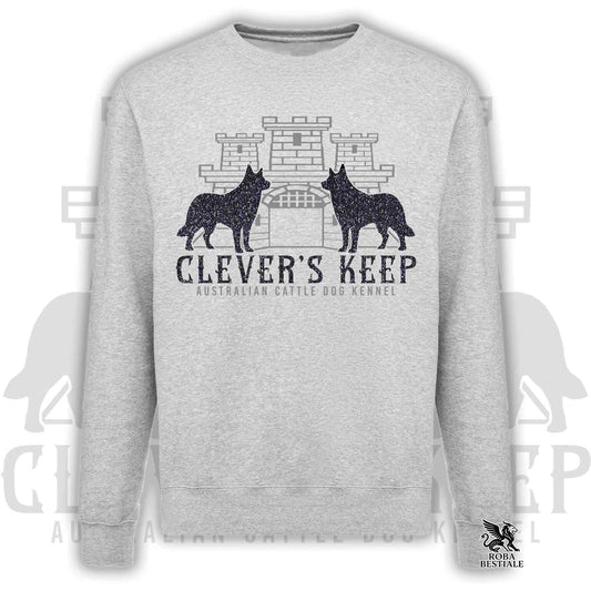 Felpa CLEVER'S KEEP - dettagli GLITTER NERO - Girocollo, Unisex, in tanti colori! - dalla XS alla 3XL