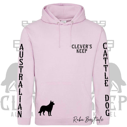 Felpa CLEVER'S KEEP Kennel - Tanti toni di ROSA! Felpata internamente, con Cappuccio - dalla XS alla 5XL