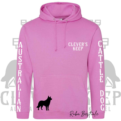 Felpa CLEVER'S KEEP Kennel - Tanti toni di ROSA! Felpata internamente, con Cappuccio - dalla XS alla 5XL