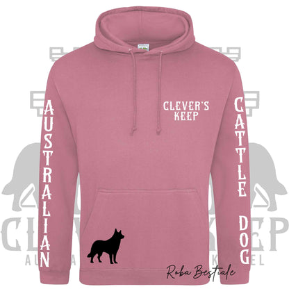 Felpa CLEVER'S KEEP Kennel - Tanti toni di ROSA! Felpata internamente, con Cappuccio - dalla XS alla 5XL