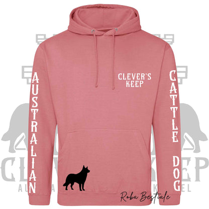 Felpa CLEVER'S KEEP Kennel - Tanti toni di ROSA! Felpata internamente, con Cappuccio - dalla XS alla 5XL