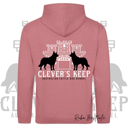 Felpa CLEVER'S KEEP Kennel - Tanti toni di ROSA! Felpata internamente, con Cappuccio - dalla XS alla 5XL