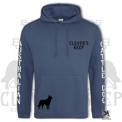 CLEVER'S KEEP Hoodie - BLACK Details - With Hood and Large Pockets, Unisex, in Many Colors! - from XS to 5XL