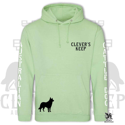 CLEVER'S KEEP Hoodie - BLACK Details - With Hood and Large Pockets, Unisex, in Many Colors! - from XS to 5XL
