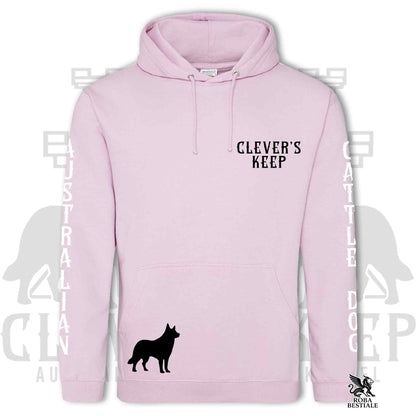 CLEVER'S KEEP Hoodie - BLACK Details - With Hood and Large Pockets, Unisex, in Many Colors! - from XS to 5XL