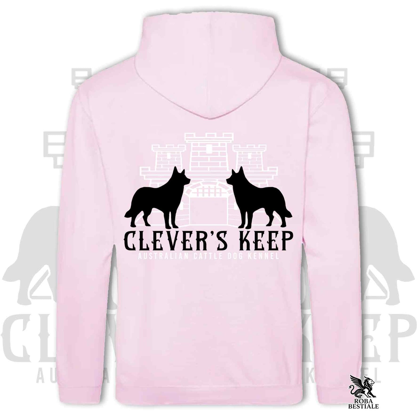 CLEVER'S KEEP Hoodie - BLACK Details - With Hood and Large Pockets, Unisex, in Many Colors! - from XS to 5XL