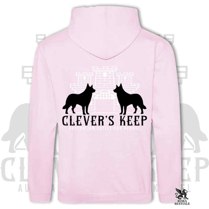 CLEVER'S KEEP Hoodie - BLACK Details - With Hood and Large Pockets, Unisex, in Many Colors! - from XS to 5XL