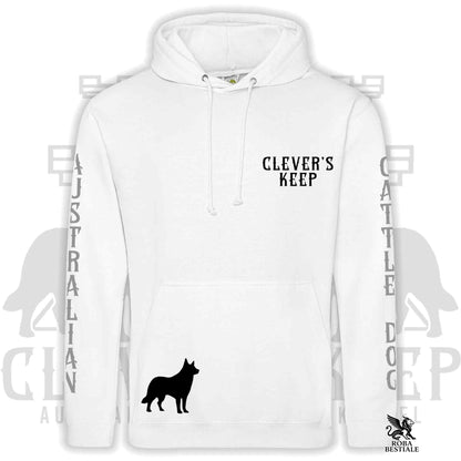 CLEVER'S KEEP Hoodie - BLACK Details - With Hood and Large Pockets, Unisex, in Many Colors! - from XS to 5XL