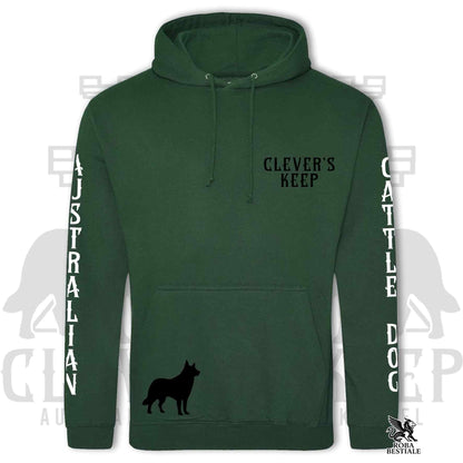 CLEVER'S KEEP Hoodie - BLACK Details - With Hood and Large Pockets, Unisex, in Many Colors! - from XS to 5XL