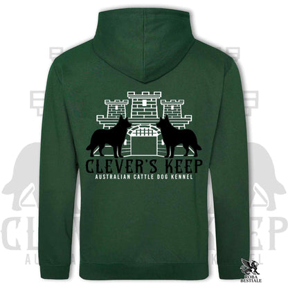 CLEVER'S KEEP Hoodie - BLACK Details - With Hood and Large Pockets, Unisex, in Many Colors! - from XS to 5XL