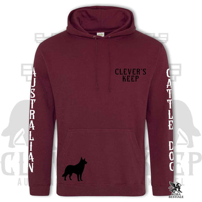 CLEVER'S KEEP Hoodie - BLACK Details - With Hood and Large Pockets, Unisex, in Many Colors! - from XS to 5XL
