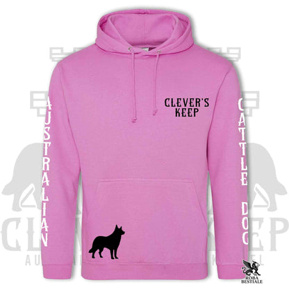 CLEVER'S KEEP Hoodie - BLACK Details - With Hood and Large Pockets, Unisex, in Many Colors! - from XS to 5XL