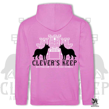 CLEVER'S KEEP Hoodie - BLACK Details - With Hood and Large Pockets, Unisex, in Many Colors! - from XS to 5XL