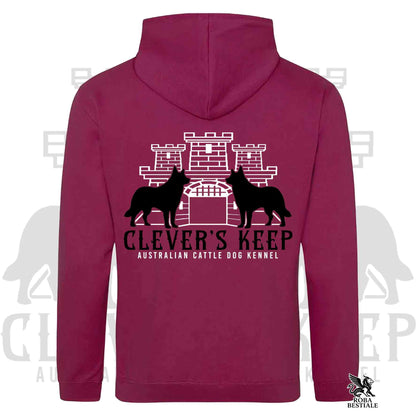 CLEVER'S KEEP Hoodie - BLACK Details - With Hood and Large Pockets, Unisex, in Many Colors! - from XS to 5XL