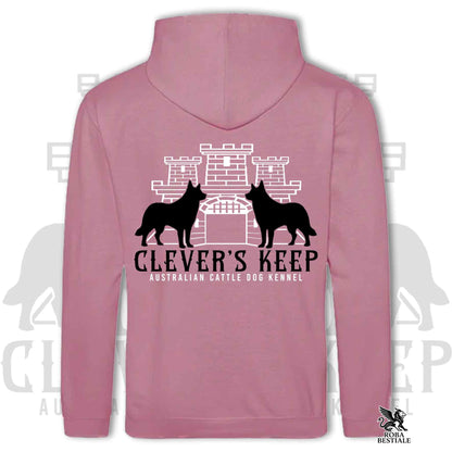 CLEVER'S KEEP Hoodie - BLACK Details - With Hood and Large Pockets, Unisex, in Many Colors! - from XS to 5XL