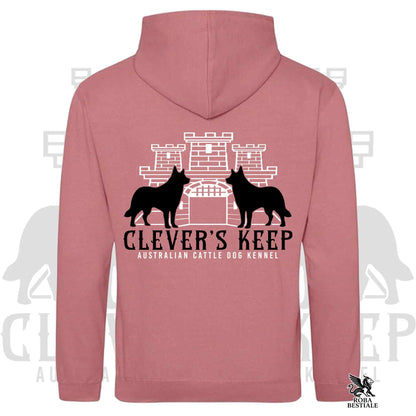 CLEVER'S KEEP Hoodie - BLACK Details - With Hood and Large Pockets, Unisex, in Many Colors! - from XS to 5XL