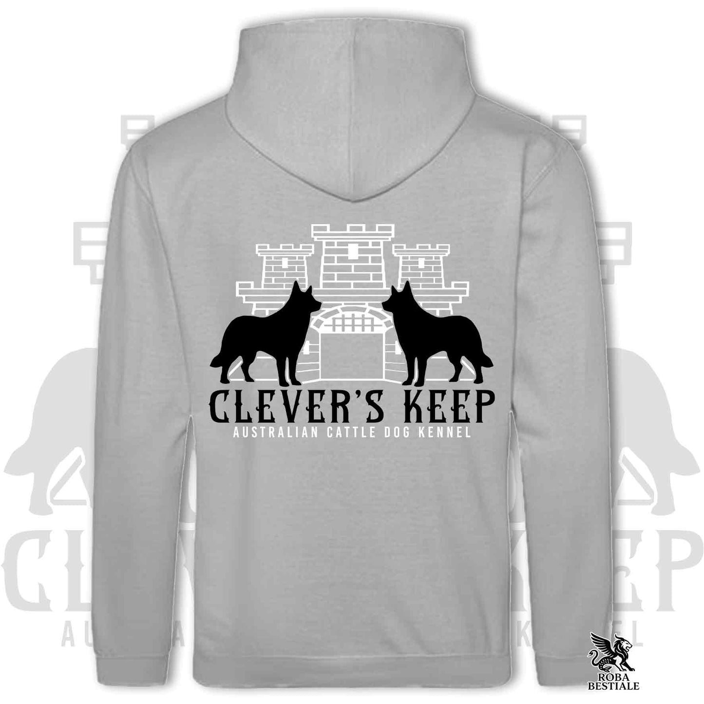 CLEVER'S KEEP Hoodie - BLACK Details - With Hood and Large Pockets, Unisex, in Many Colors! - from XS to 5XL