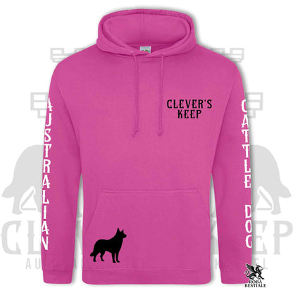 CLEVER'S KEEP Hoodie - BLACK Details - With Hood and Large Pockets, Unisex, in Many Colors! - from XS to 5XL