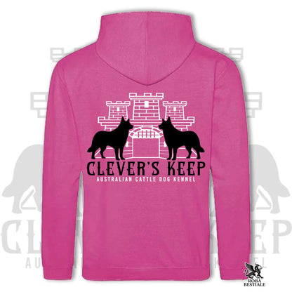 CLEVER'S KEEP Hoodie - BLACK Details - With Hood and Large Pockets, Unisex, in Many Colors! - from XS to 5XL