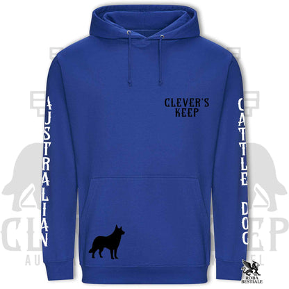 CLEVER'S KEEP Hoodie - BLACK Details - With Hood and Large Pockets, Unisex, in Many Colors! - from XS to 5XL