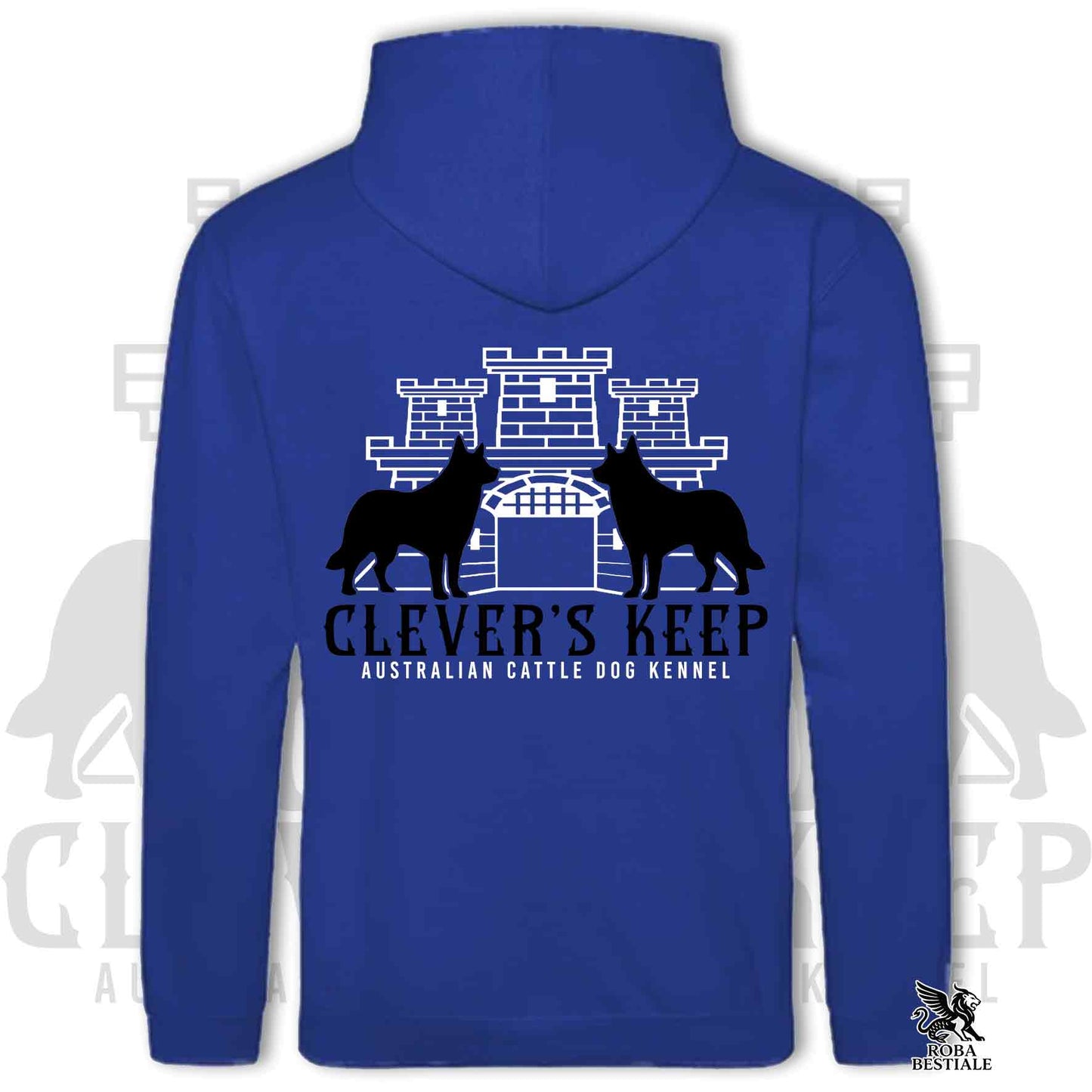CLEVER'S KEEP Hoodie - BLACK Details - With Hood and Large Pockets, Unisex, in Many Colors! - from XS to 5XL