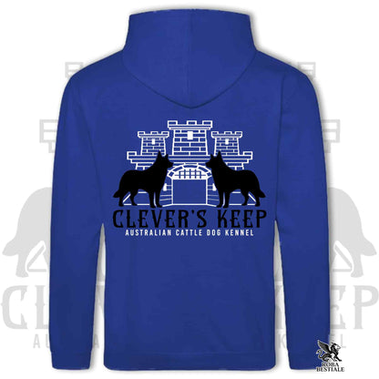 CLEVER'S KEEP Hoodie - BLACK Details - With Hood and Large Pockets, Unisex, in Many Colors! - from XS to 5XL