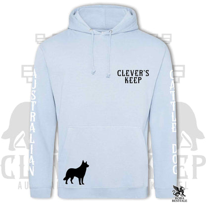 CLEVER'S KEEP Hoodie - BLACK Details - With Hood and Large Pockets, Unisex, in Many Colors! - from XS to 5XL