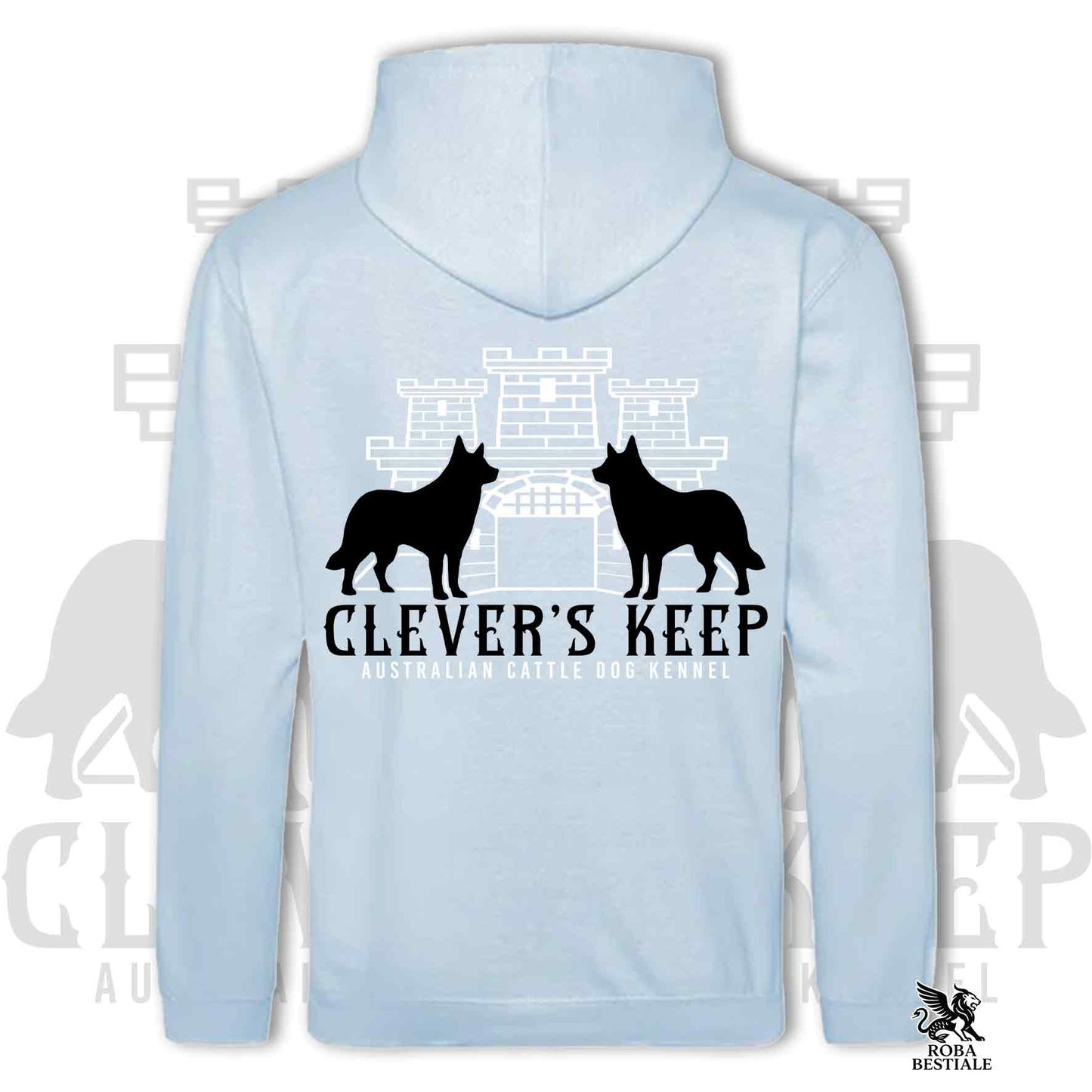 CLEVER'S KEEP Hoodie - BLACK Details - With Hood and Large Pockets, Unisex, in Many Colors! - from XS to 5XL