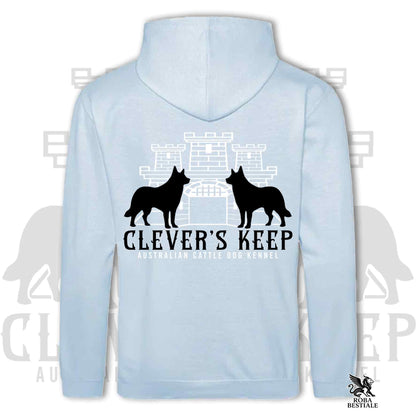 CLEVER'S KEEP Hoodie - BLACK Details - With Hood and Large Pockets, Unisex, in Many Colors! - from XS to 5XL