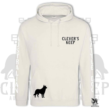 CLEVER'S KEEP Hoodie - BLACK Details - With Hood and Large Pockets, Unisex, in Many Colors! - from XS to 5XL