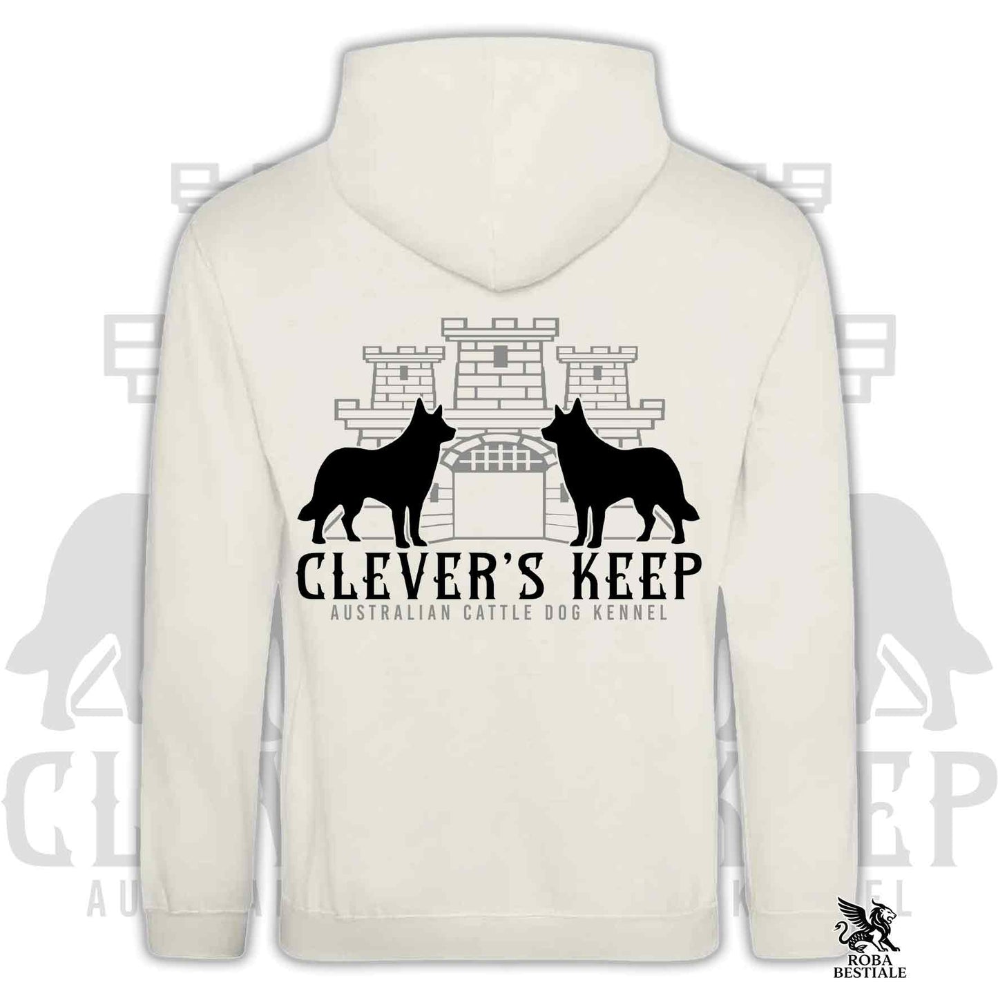 CLEVER'S KEEP Hoodie - BLACK Details - With Hood and Large Pockets, Unisex, in Many Colors! - from XS to 5XL