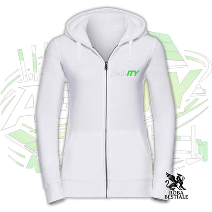 PURE AGILITY Hoodie - GREEN Print - Hooded and Full Zip, Men or Women, in many colors - from XS to 5XL