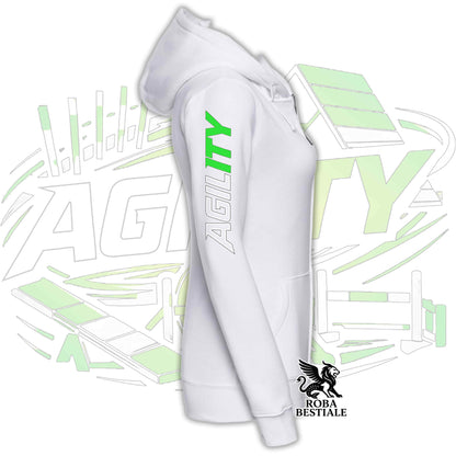 PURE AGILITY Hoodie - GREEN Print - Hooded and Full Zip, Men or Women, in many colors - from XS to 5XL