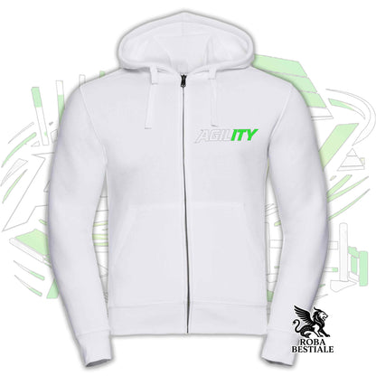 PURE AGILITY Hoodie - GREEN Print - Hooded and Full Zip, Men or Women, in many colors - from XS to 5XL