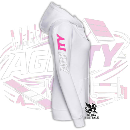 PURE AGILITY Sweatshirt - PINK Print - Hooded and Full Zip, Men or Women, in many colors - from XS to 5XL
